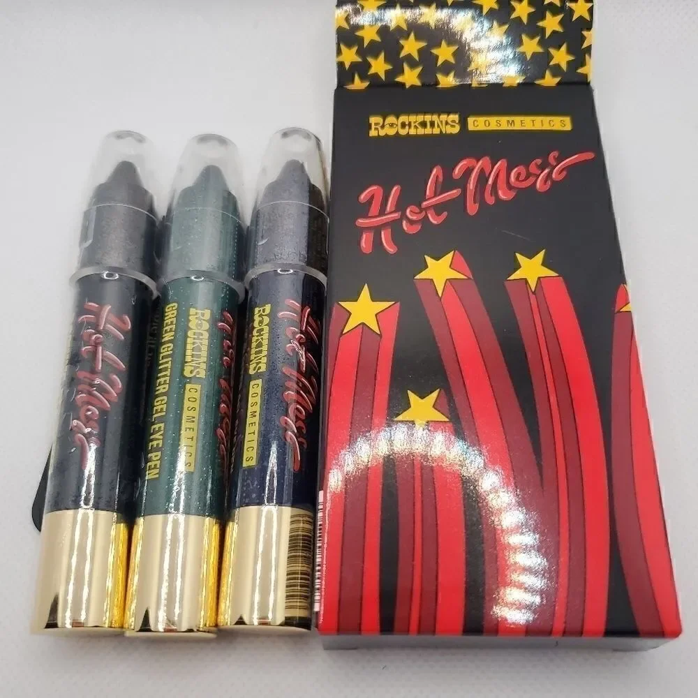 Rockins Cosmetics glitter gel eye pens